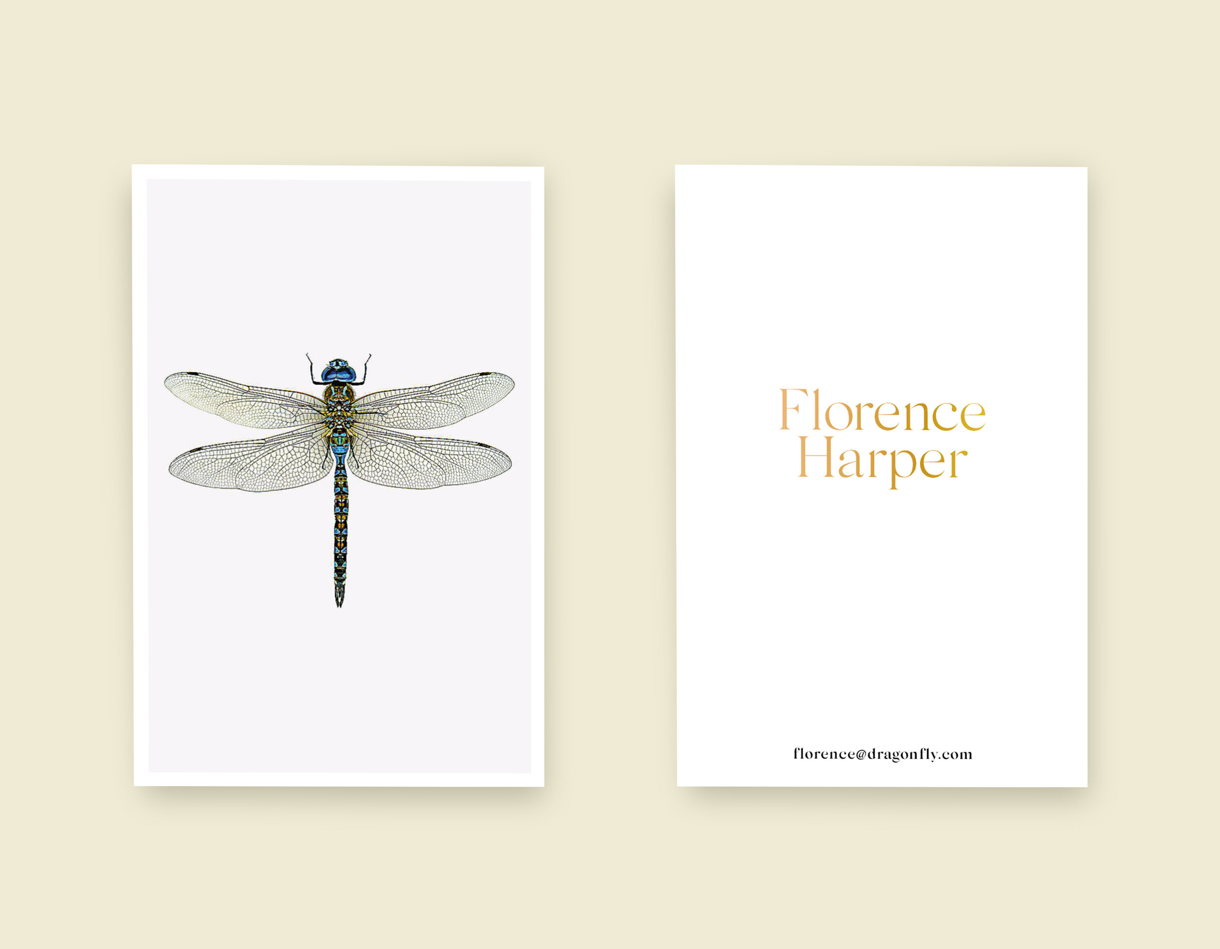 Dragonfly business card