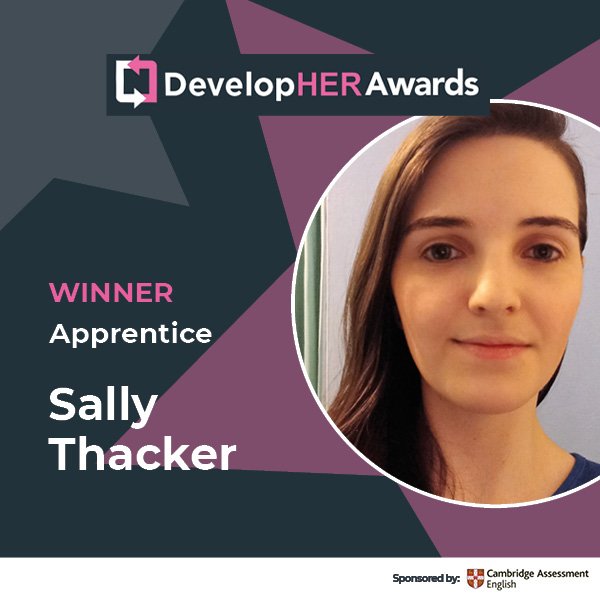 Apprentice Award winner Sally Thacker