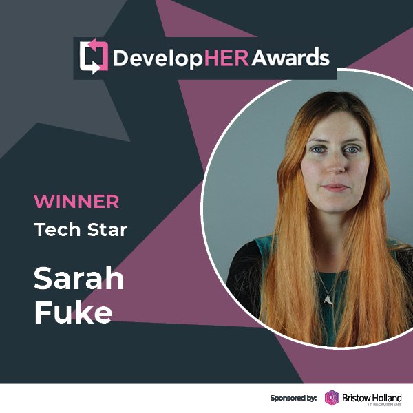 Sarah Fuke won the Tech Star Award 