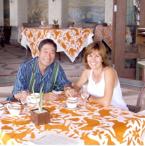 Chris Etow with her husband, Glenn