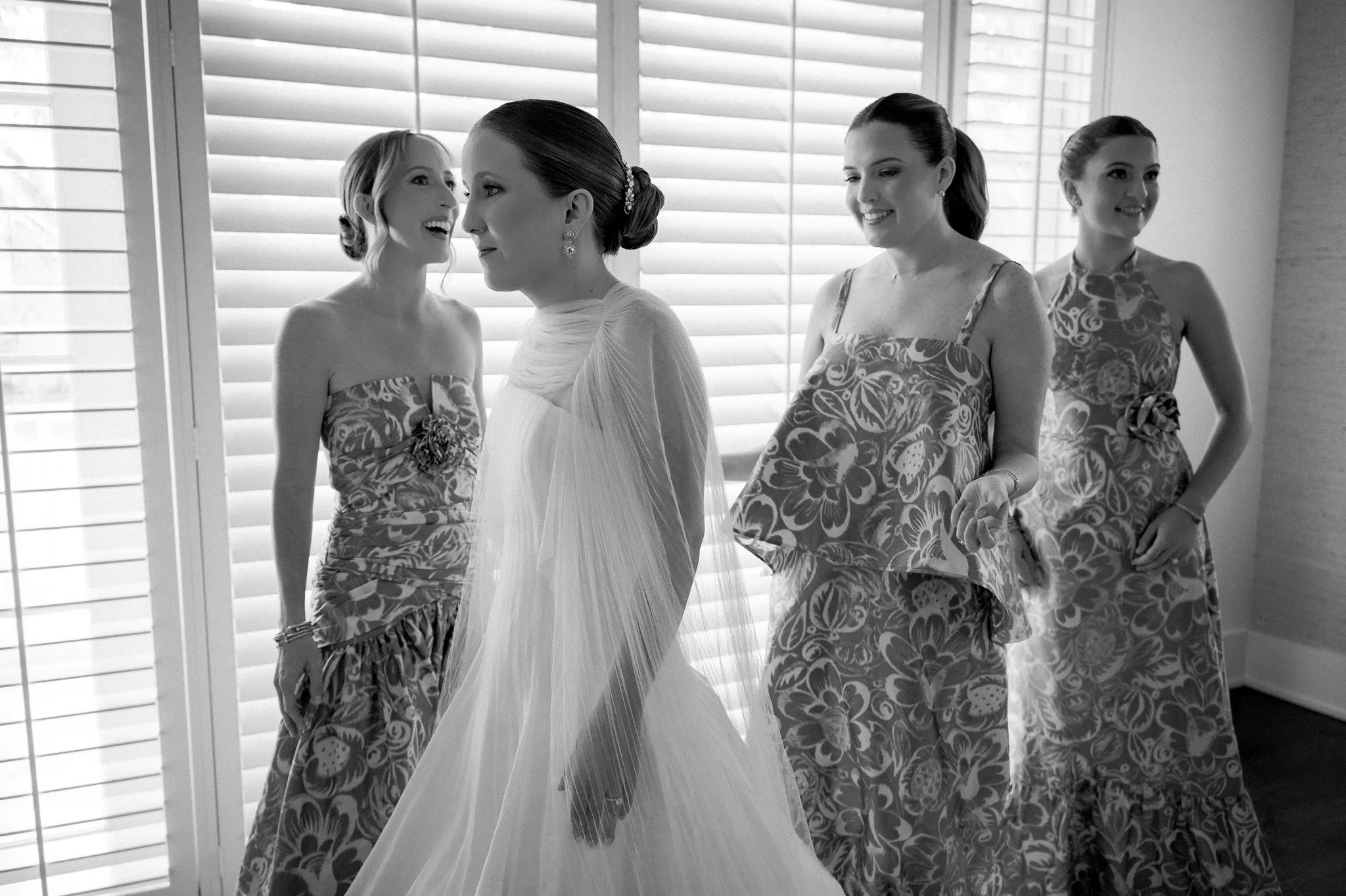 It&rsquo;s the look on their faces that say it all.

Her sisters have known her longest, and you can see it on their faces. We build the morning so there&rsquo;s room for this part, and we stay far enough back that no one performs.

Miami wedding pho