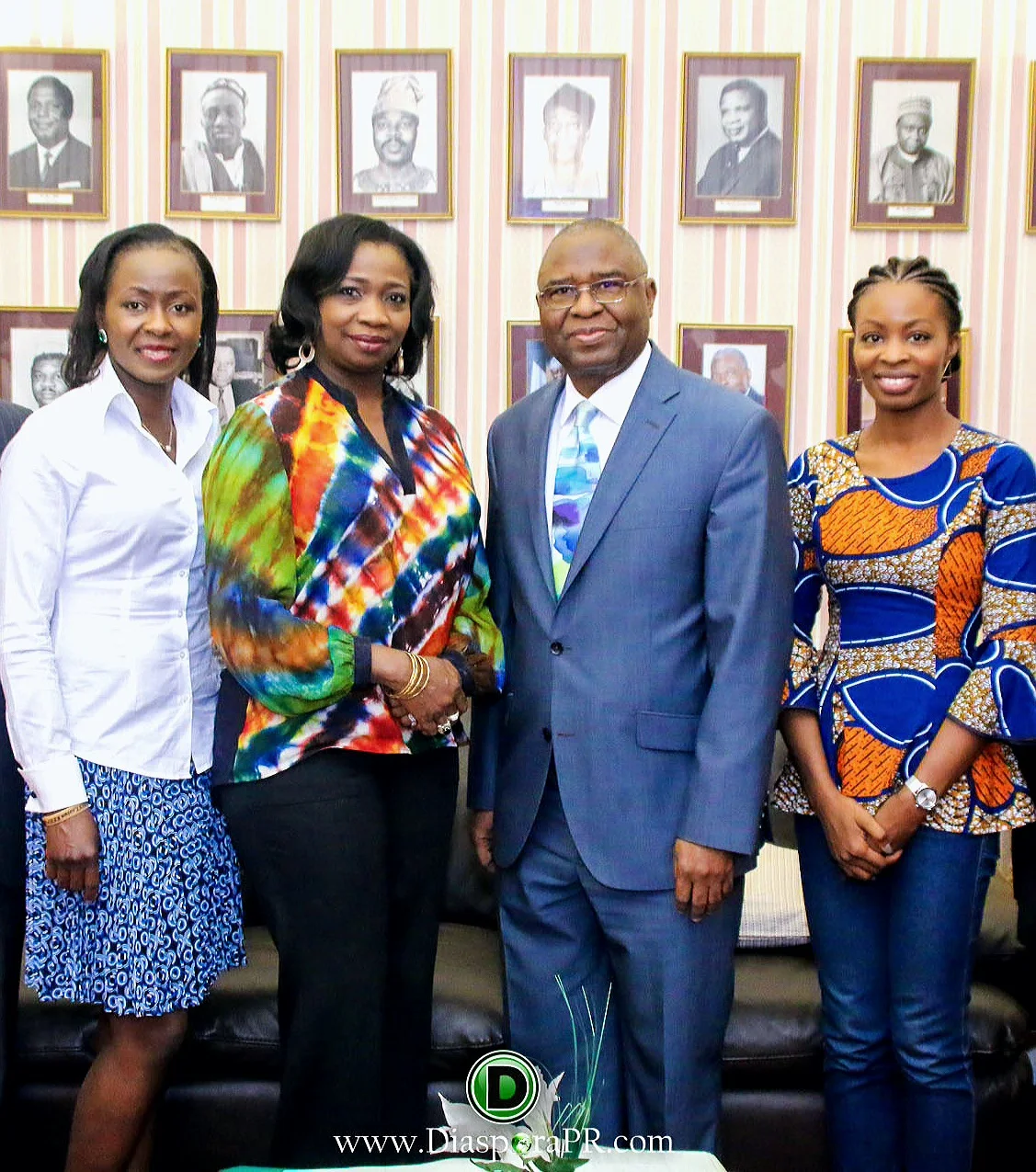 At the High Commission in London with Hon Abike Dabiri-Erewa, the SSA to the President on Foreign Relations & the Diaspora, and Acting High Commissioner, John Ogah