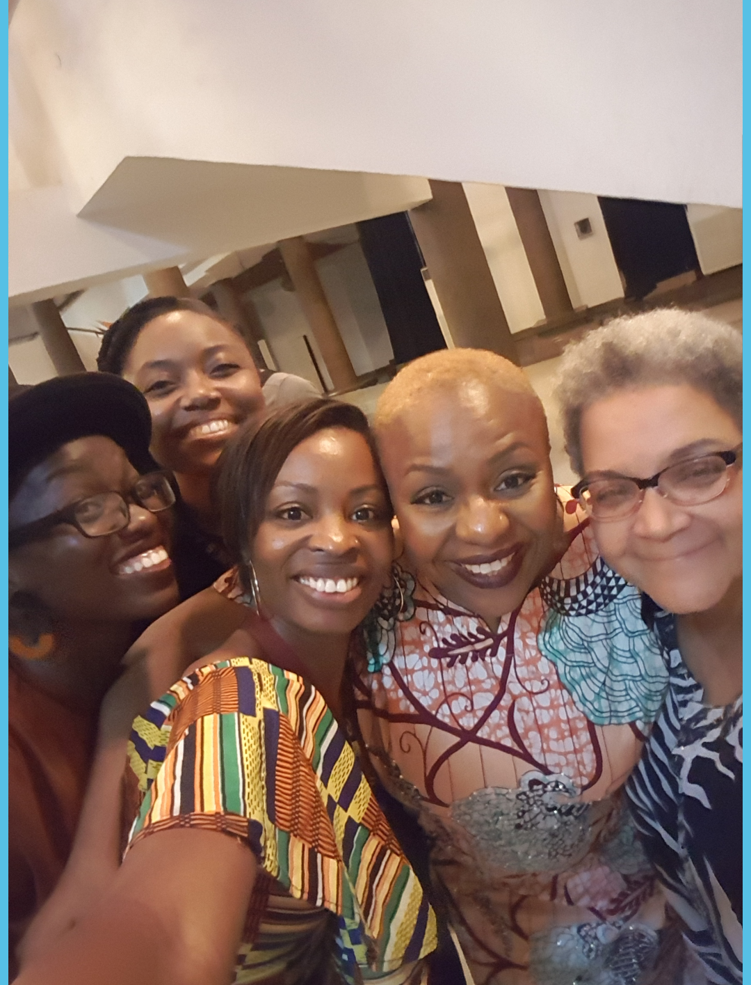 L-R - Timehin Adegbeye (Writer & speaker), Arit Okpo, me, Lola Shoneyin (author & founder of Ake Festival) and Aduke Gomez (poet)