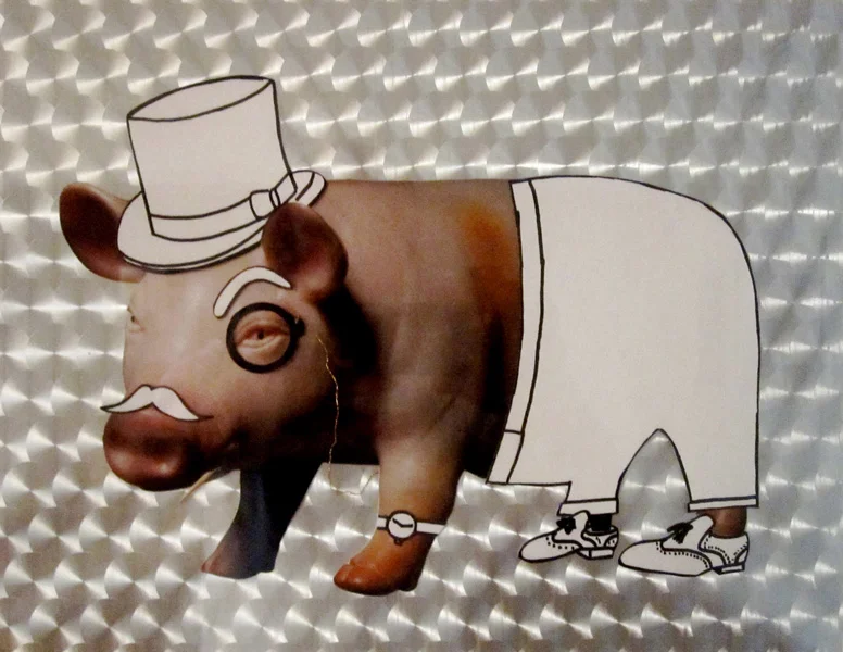 What if... there is no greediness Soundtrack: "Se" - Morgan Mixed Media + Photography - 40x25cm