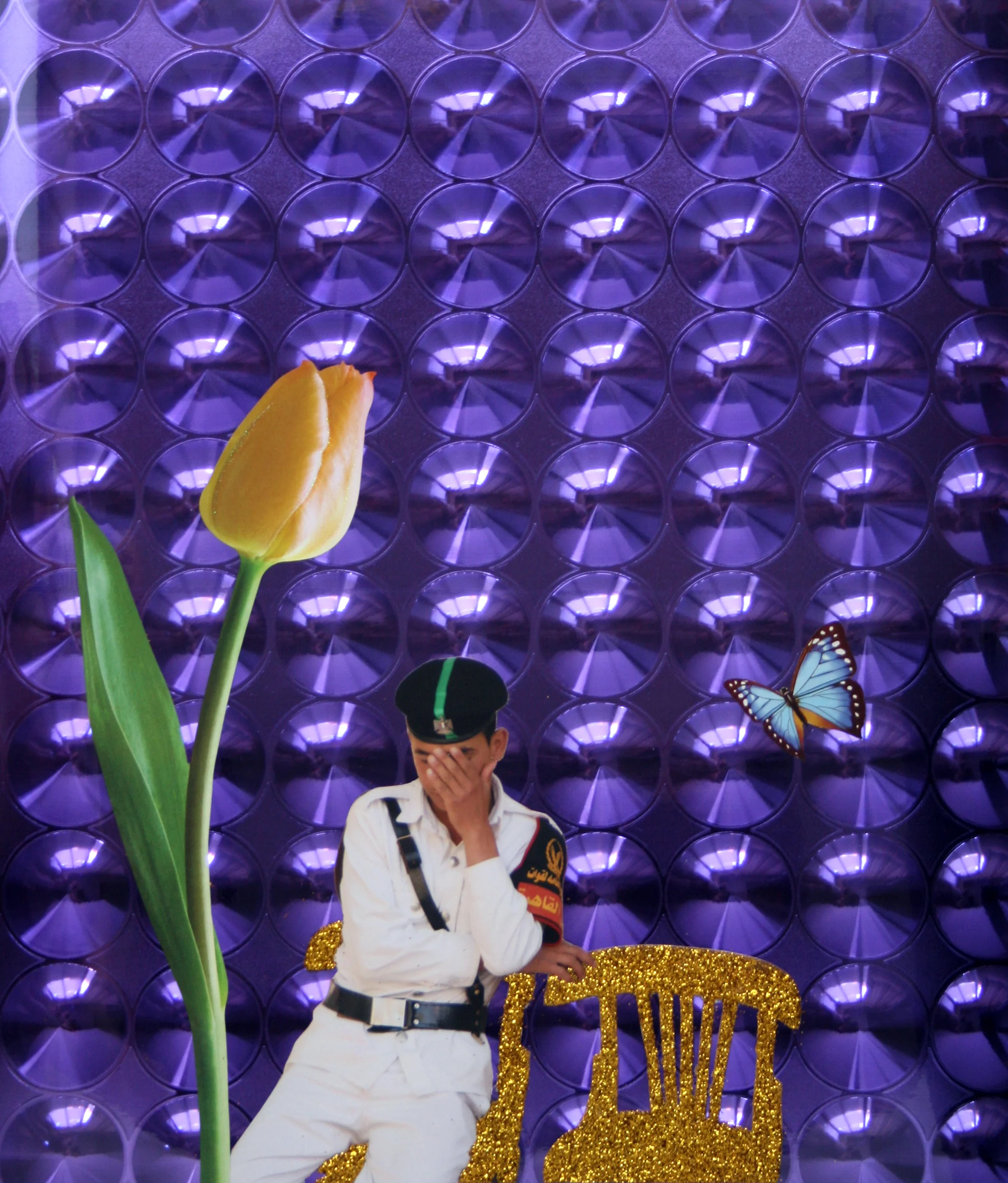  What if... we smile more   Soundtrack: "Can't stand losing you" - Police   Mixed Media + Photography -&nbsp;50x40cm    