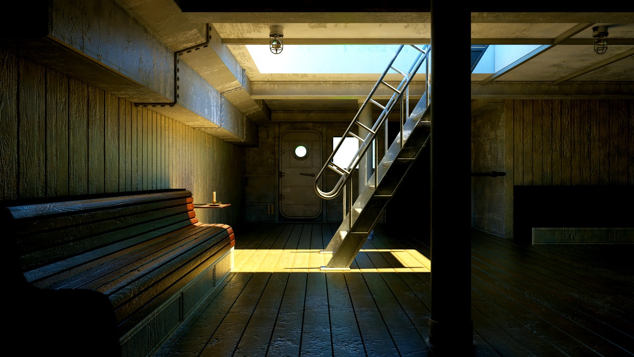 Daylight, rendered in Mental Ray. HDR Post in Photoshop.
