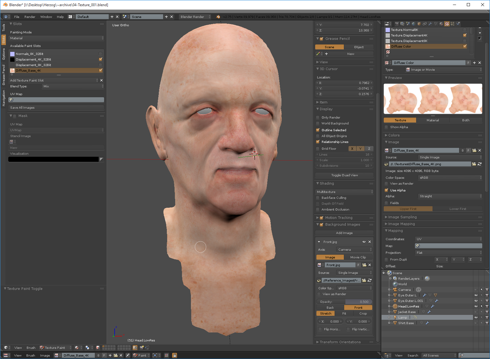 Texturing in Blender.