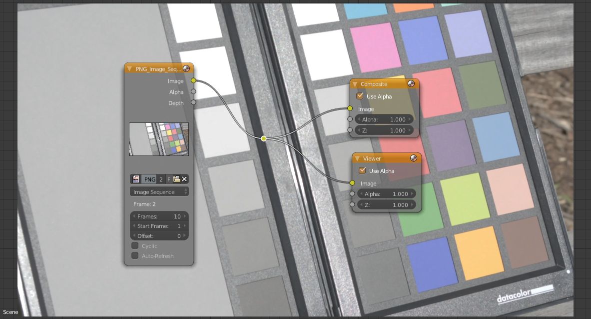 The revised node network to re-export the PNG image sequence.