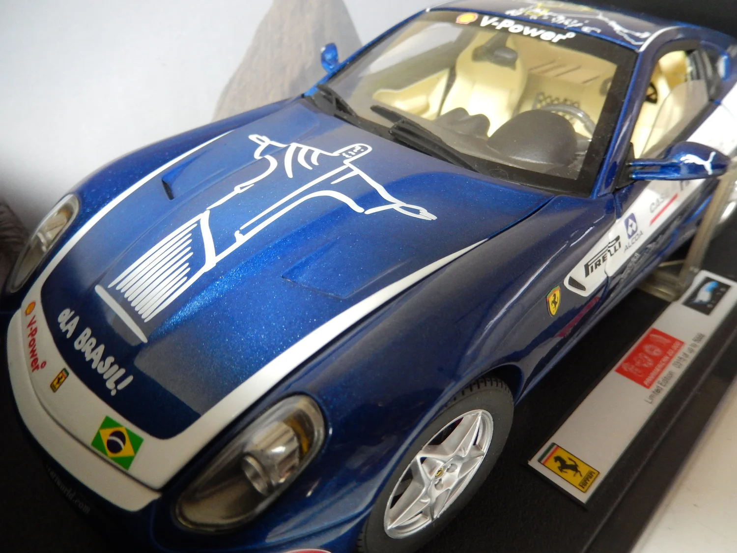 フェラーリ　５９９　ＧＴＢ　フィオラノ　ブルー　エリート　限定品　１／１８ 処分品)美品フェラーリ599GTBフィオラノブルーエリート
