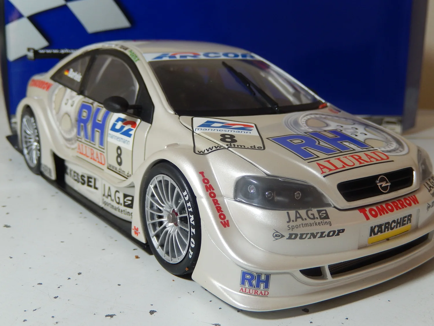Opel Astra V8 Coupé, DTM 2000, weiß/gelb