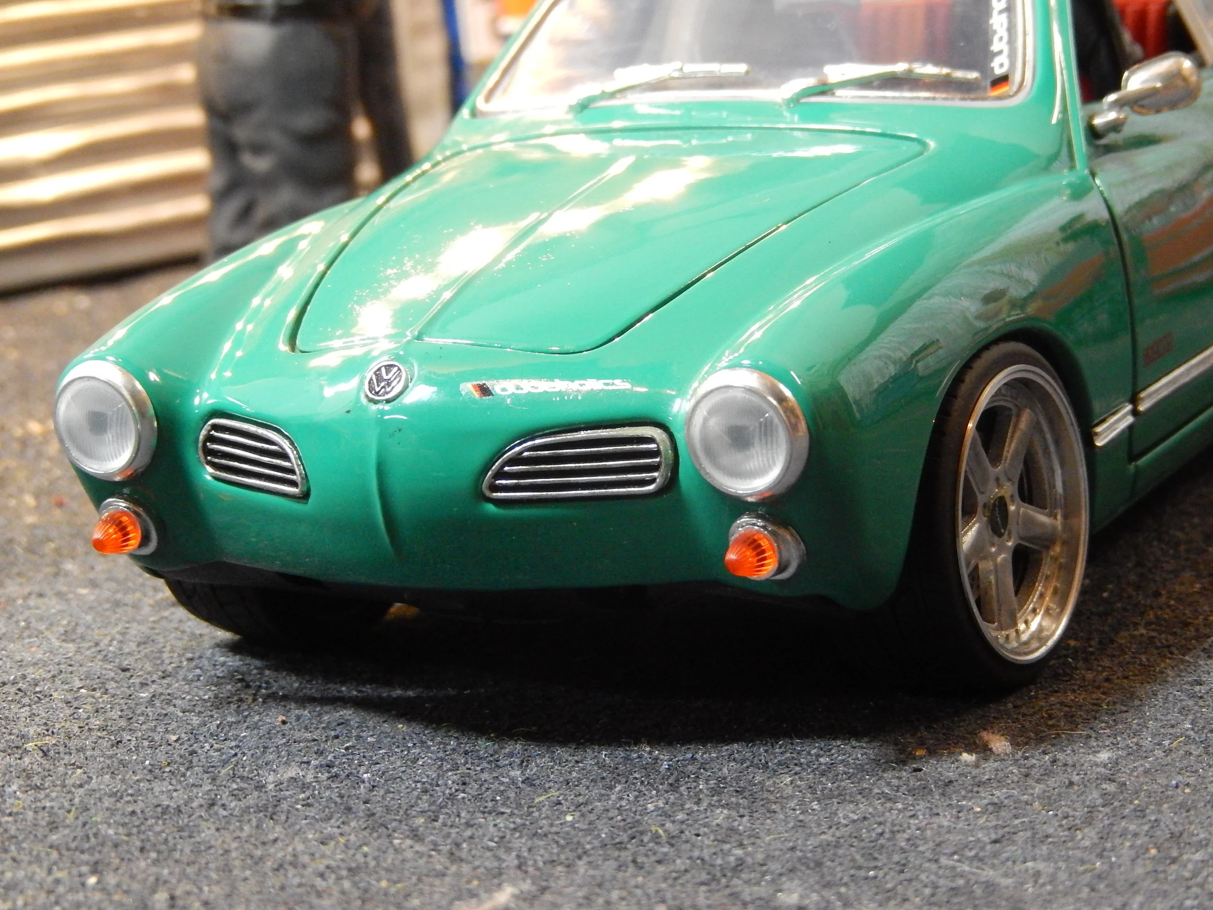 VW Karman Ghia modified tuning 118 scale by road legends — CSDIECAST