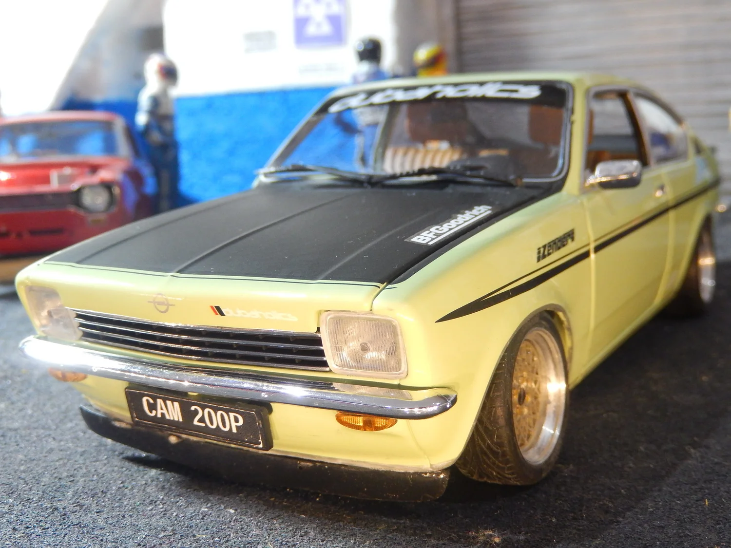 Opel Kadett C coupe SR 1800 BDA modified tuning 1:18 scale by