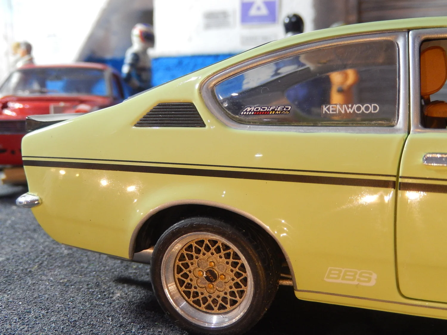 Opel Kadett C coupe SR 1800 BDA modified tuning 1:18 scale by