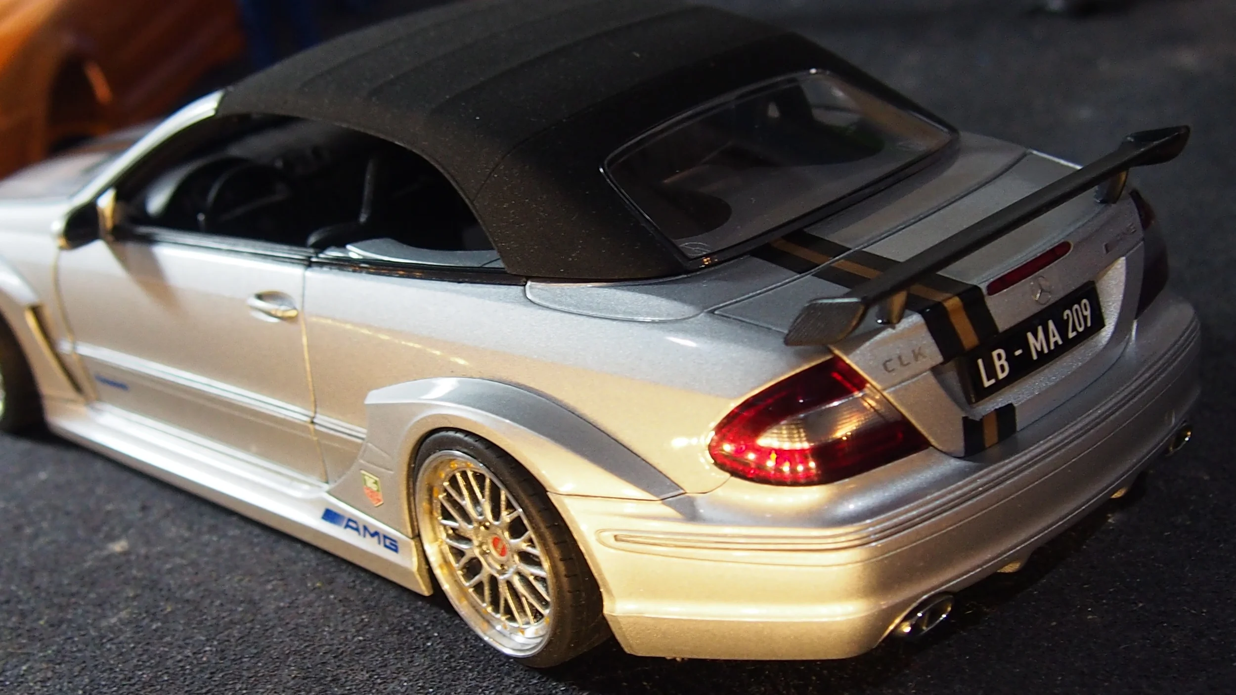 1:18 scale Mercedes Benz CLK DTM AMG cabriolet by Kyosho — CS