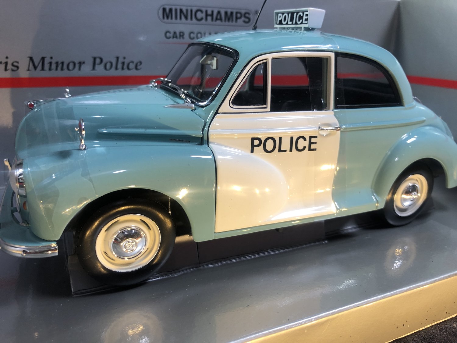 Morris minor police car model by minichamps 1:18 scale — CS Morris minor police car model by minichamps 1:18 scale — CS