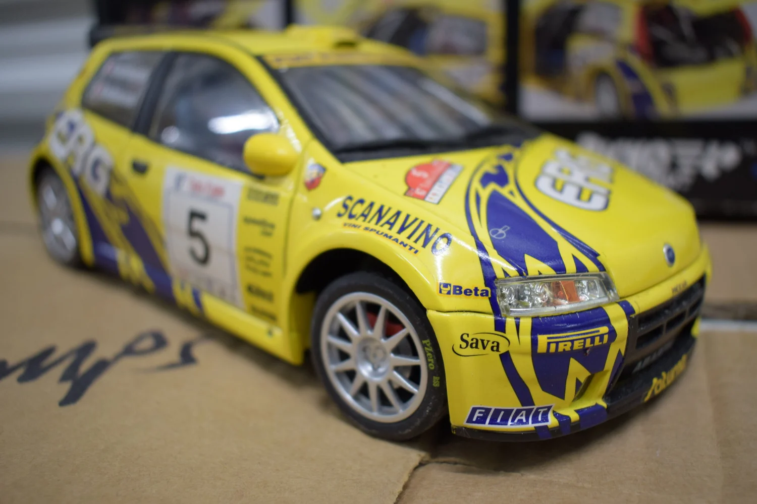 Modellino Auto Atlas 1/43 Fiat Punto S1600 Rally Sanremo 2003 #51
