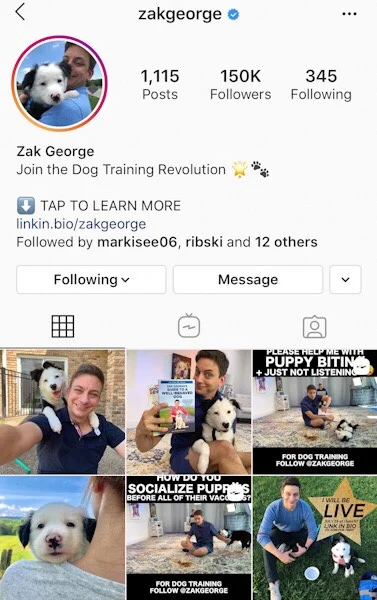 @Zakgeorge Easily one of the most watchable online dog training personalities with science-backed, positive reinforcement methods everyone can adopt.