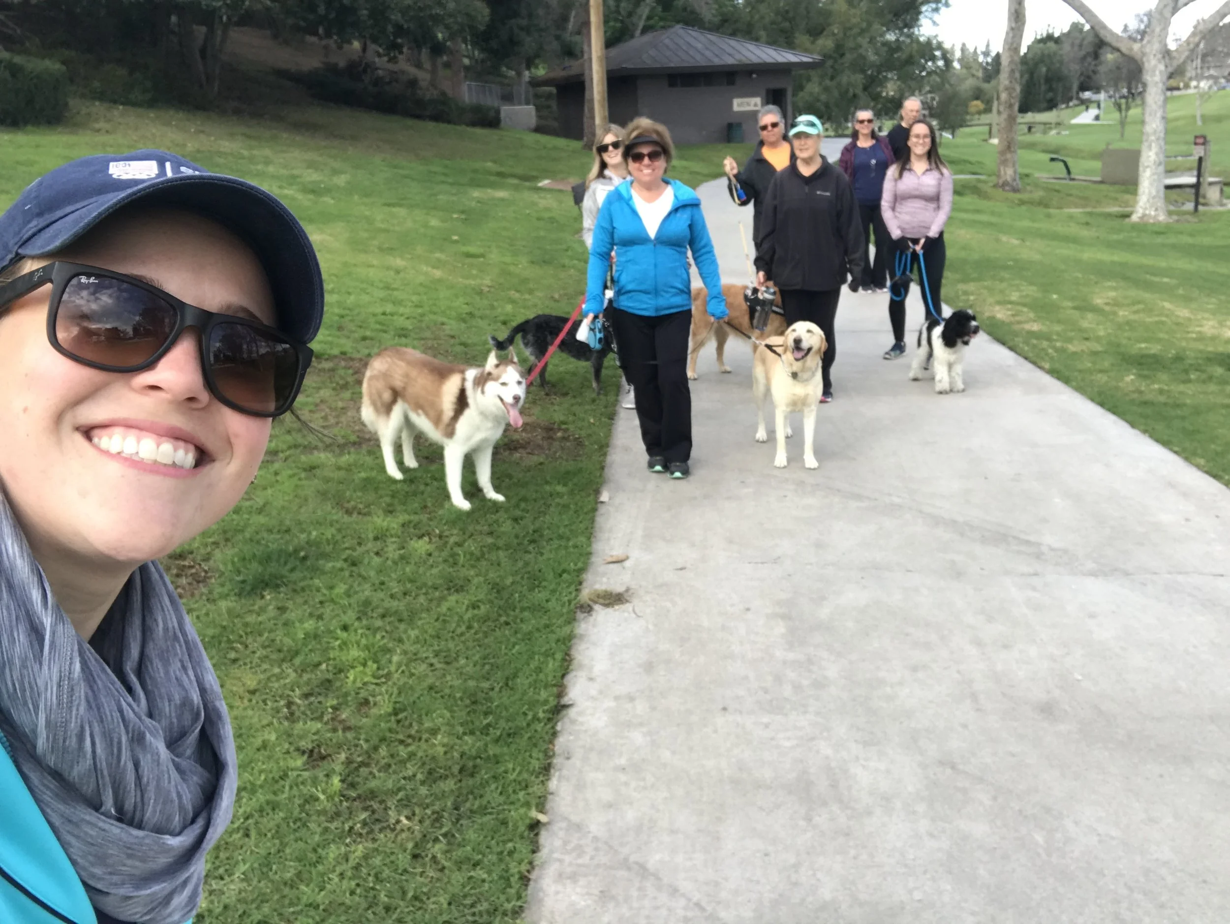 March - Walk with the Doc and dogs! Always a great time walking, talking and enjoying beautiful Creek Park with our furry friends.