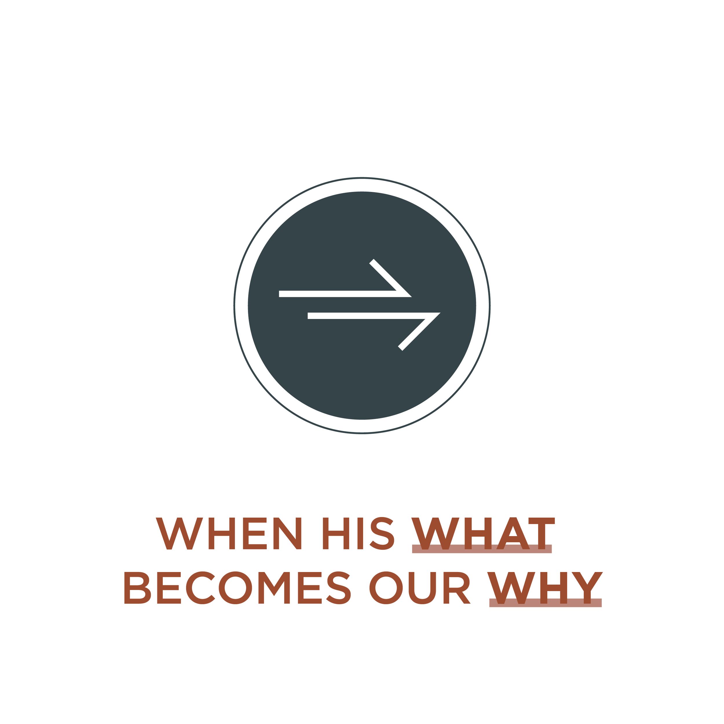 When His What Becomes Our Why