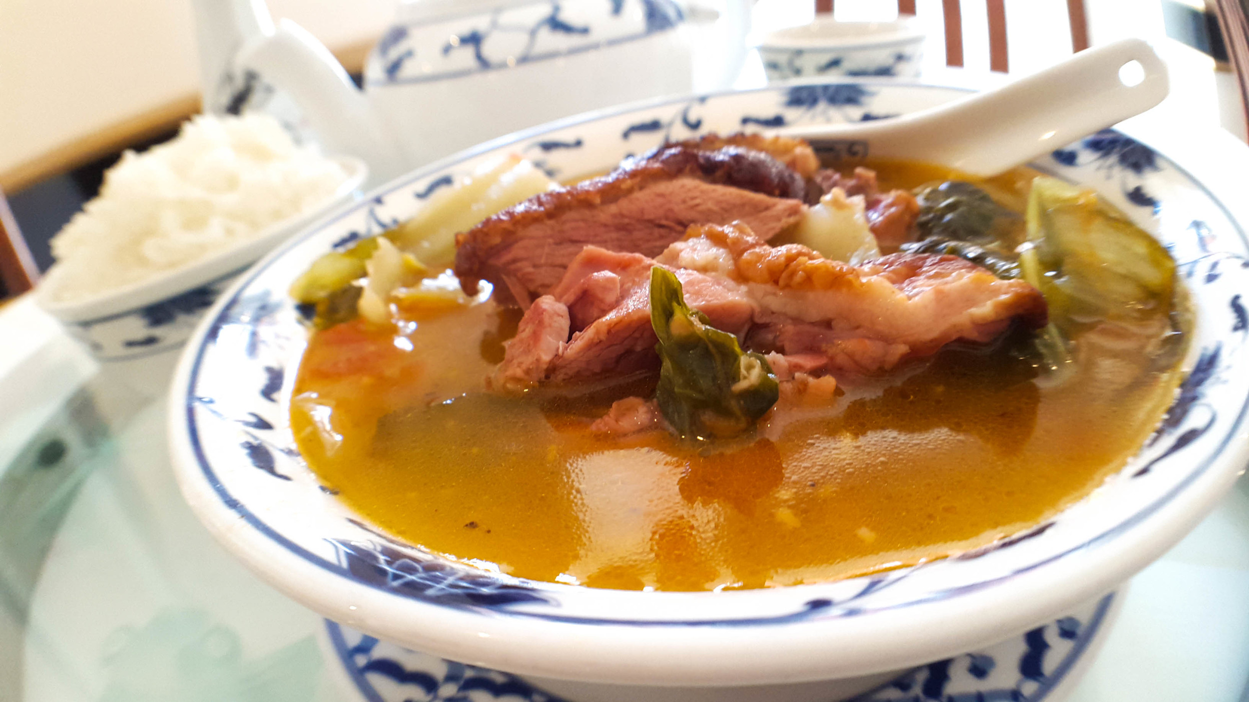  Duck and Salted Mustard Leaf Soup 