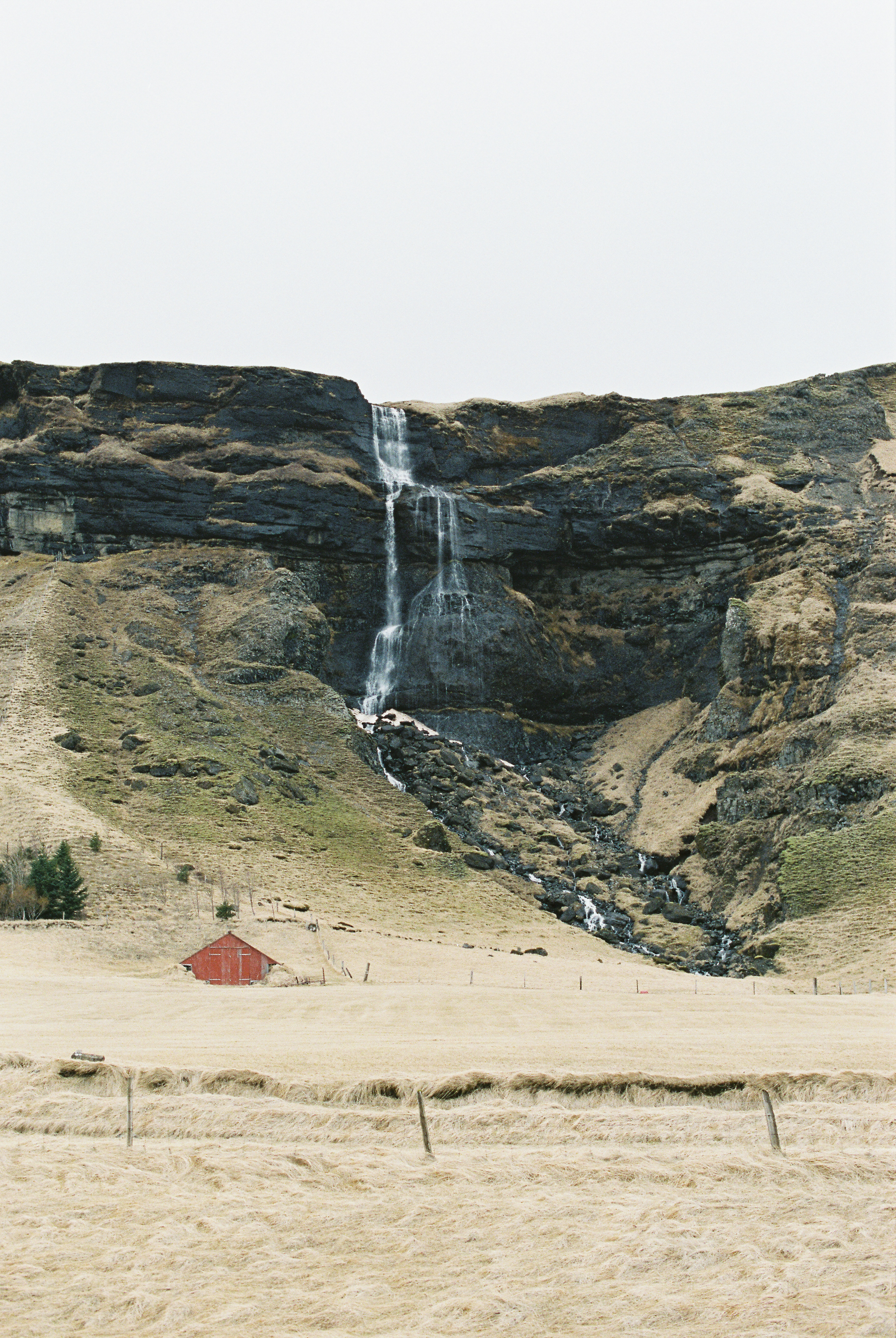 Brandon Sampson Photography. Iceland Waterfall. Film Photography.