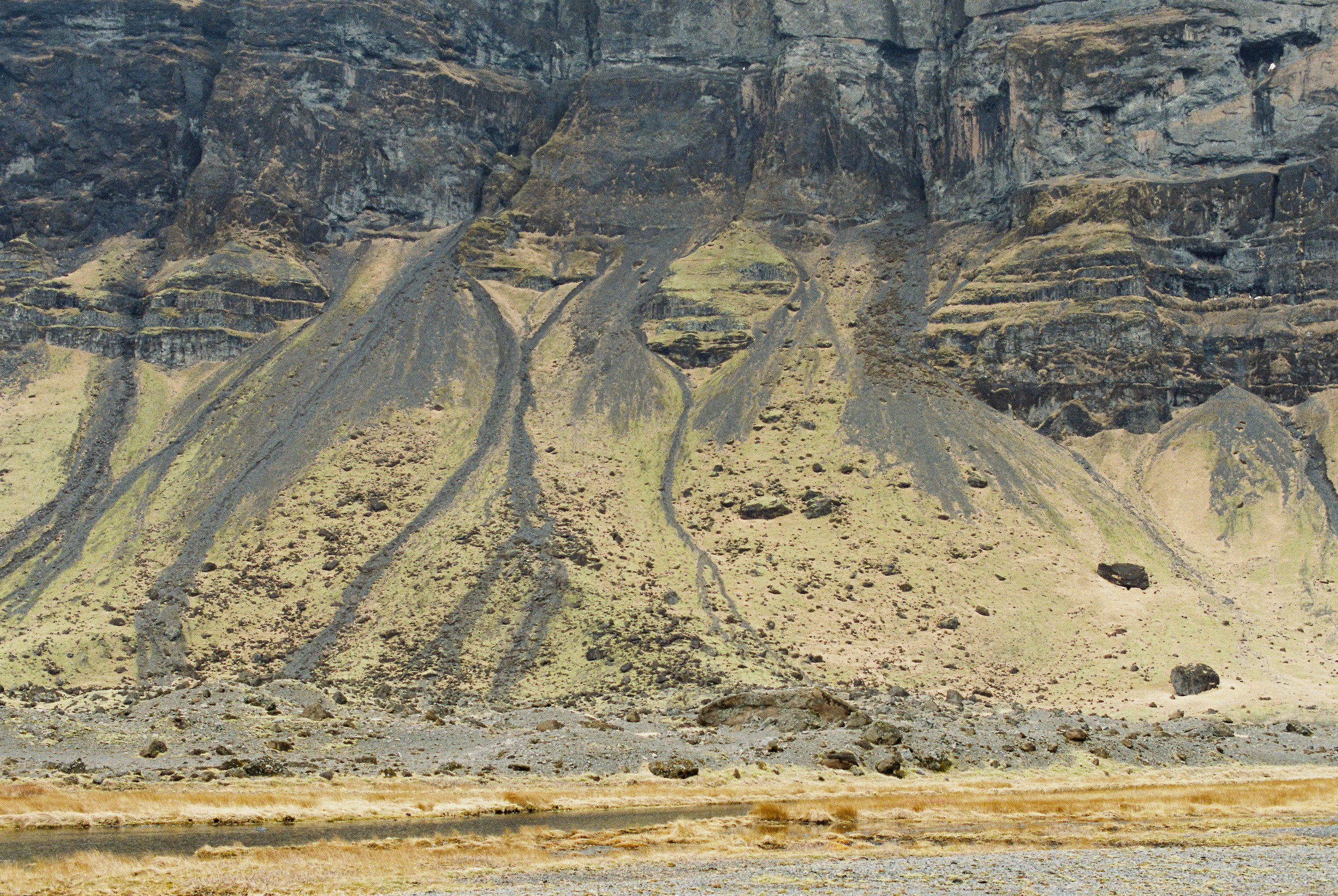 Brandon Sampson Photography. Southern Iceland Cliffside. Film Photography