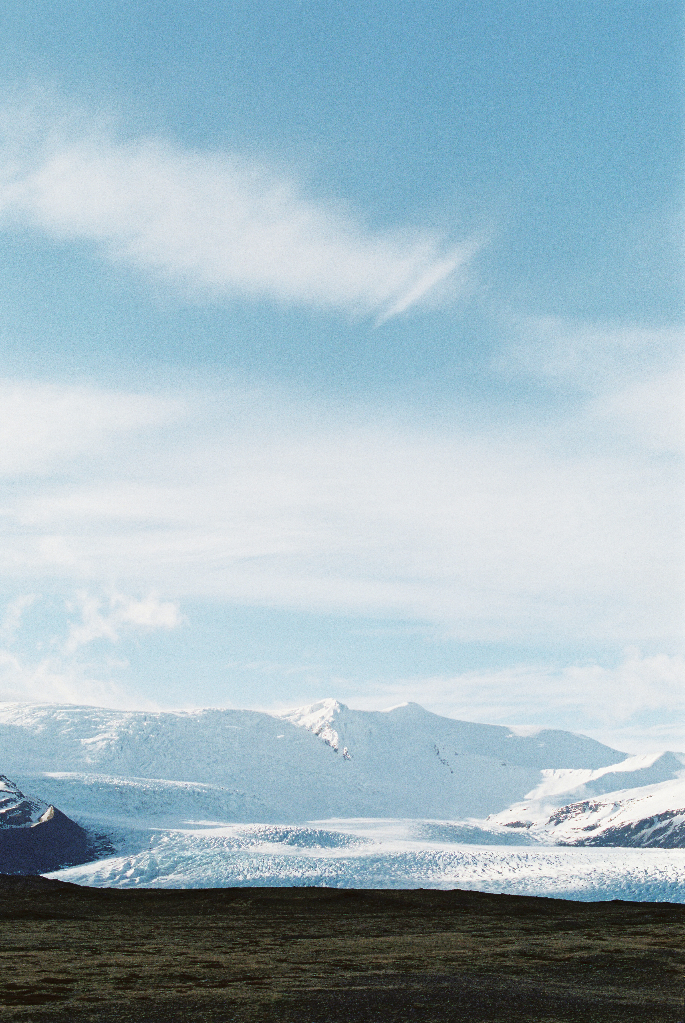 Brandon Sampson Photography.Vatnajökull, the largest glacier in Iceland. Film Photography