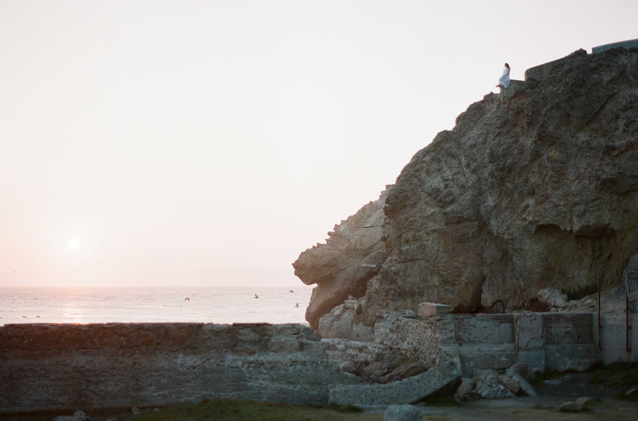 Brandon Sampson Photography. Sutro Baths Cliffside Portrait Session. San Francisco, California. Film Photography.