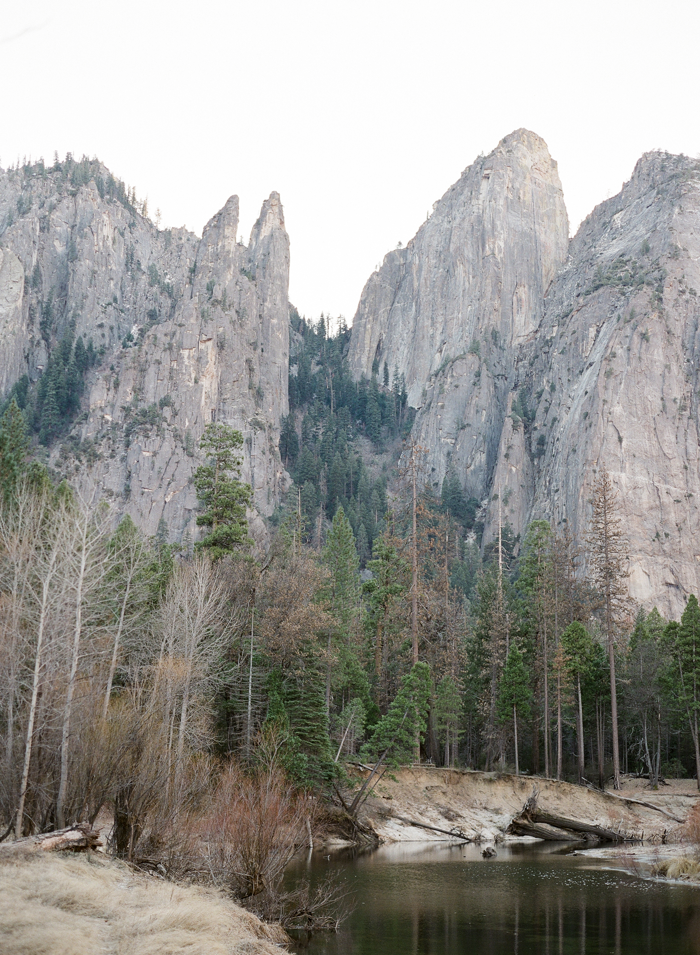 Cathedral On The Merced, Yosemite Valley