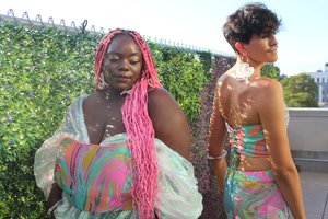 colorful corset top — Lizzy Gee