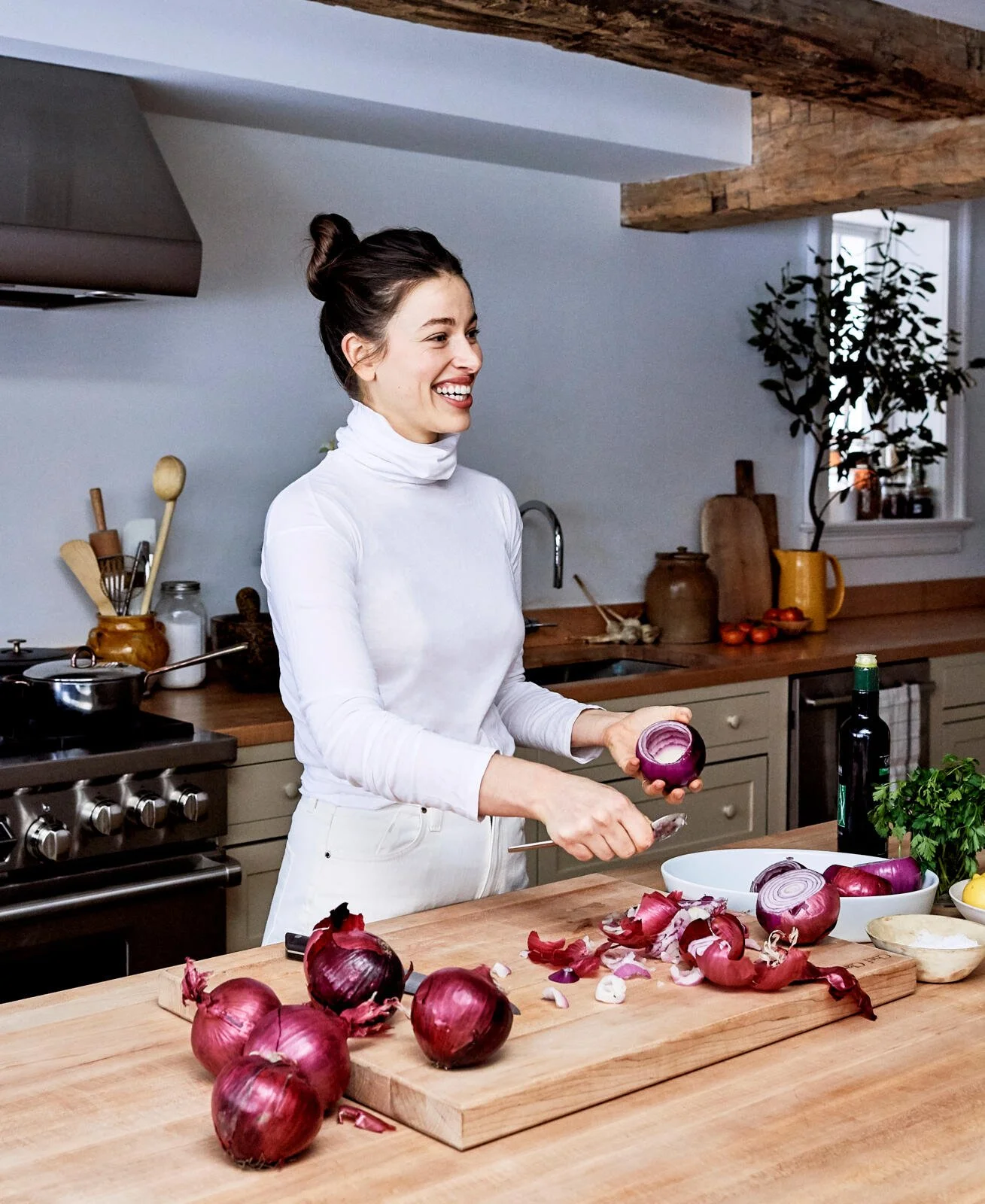 Thanksgiving with Clare de Boer photographed by Murray Hall