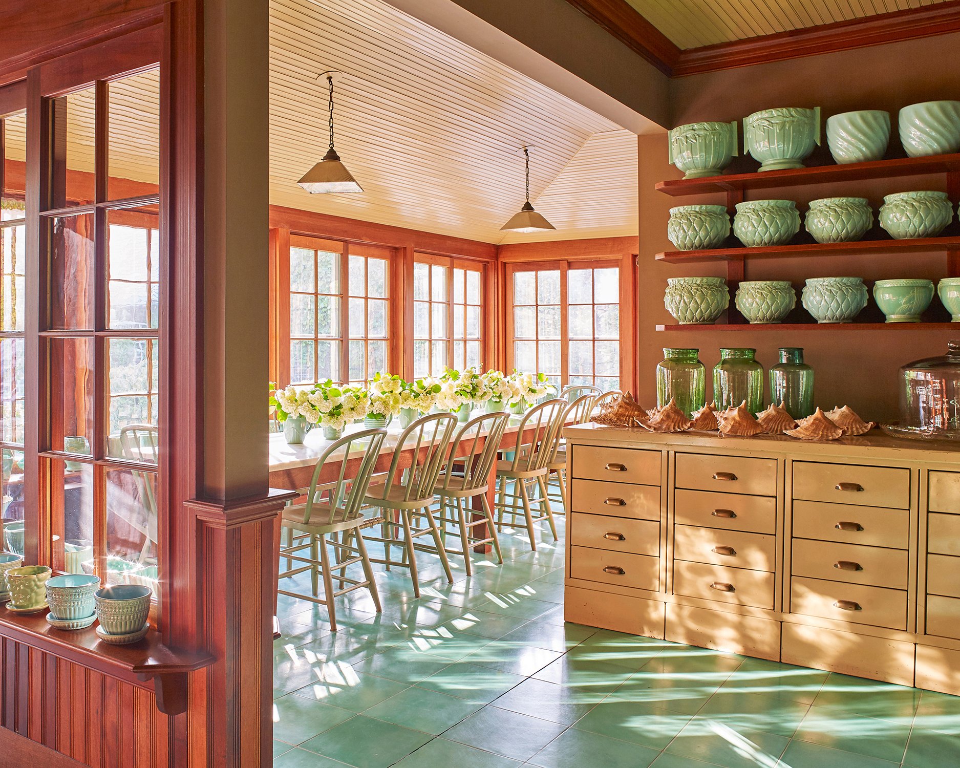 Lily Pond, Martha Stewart's East Hampton residence, photographed by Pieter Estersohn