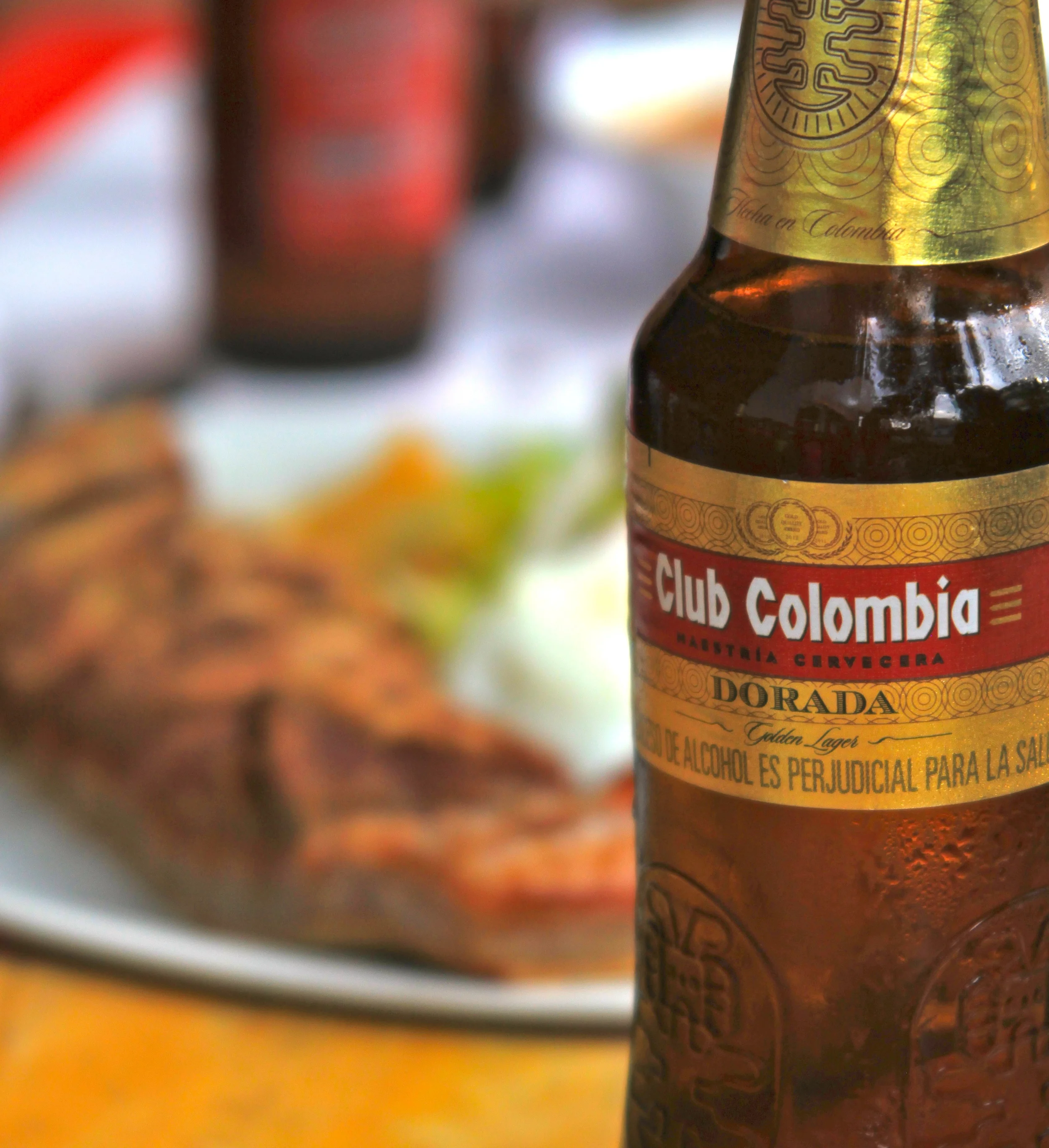 Beer and chicharrón - simply delicious.