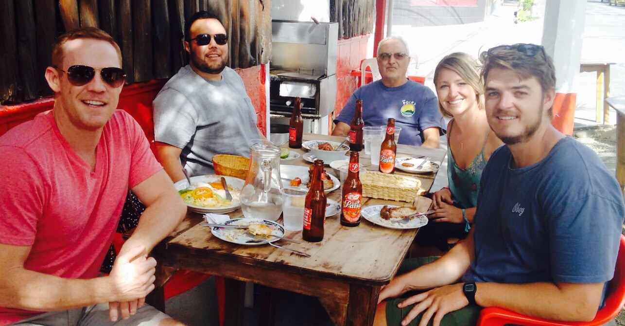 Another delicious bandeja paisa on the street food tour.