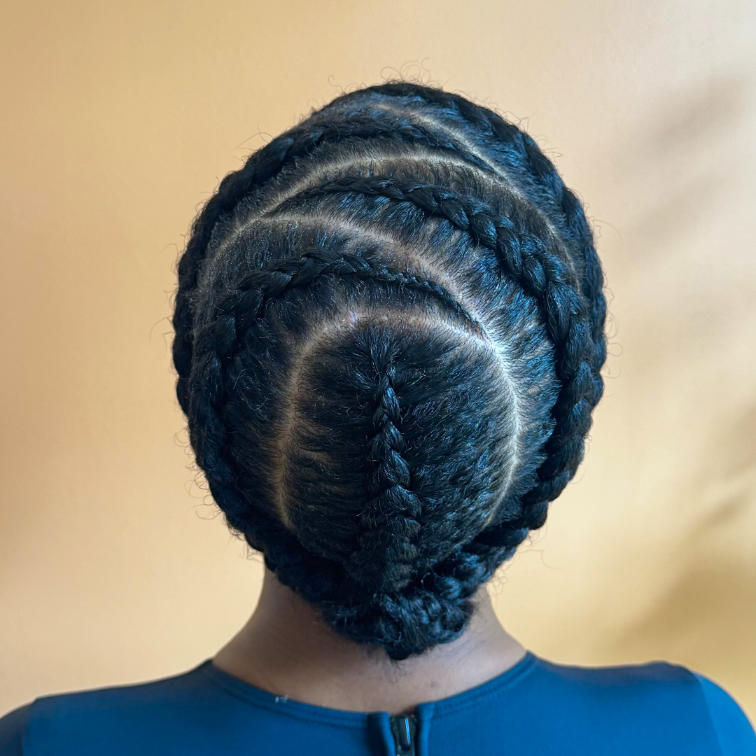 Creative Cornrows (on Wet Hair)