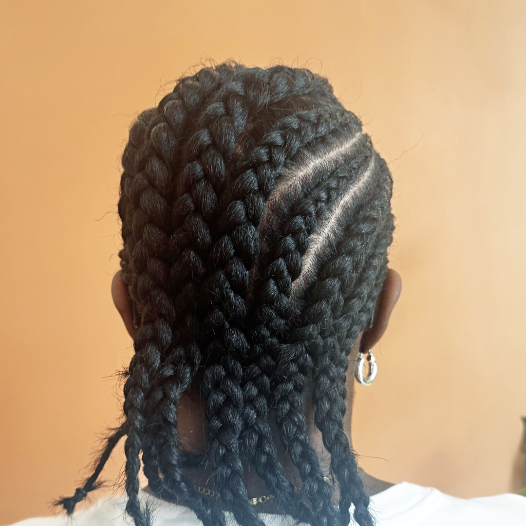 Creative Cornrows (on Dry Hair)