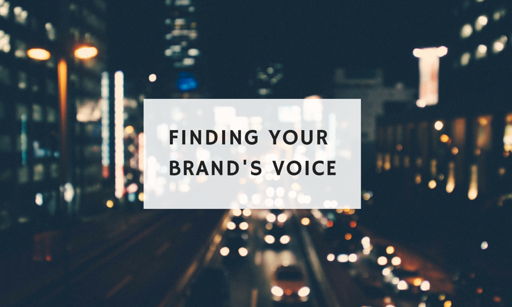 Finding a voice for your brand