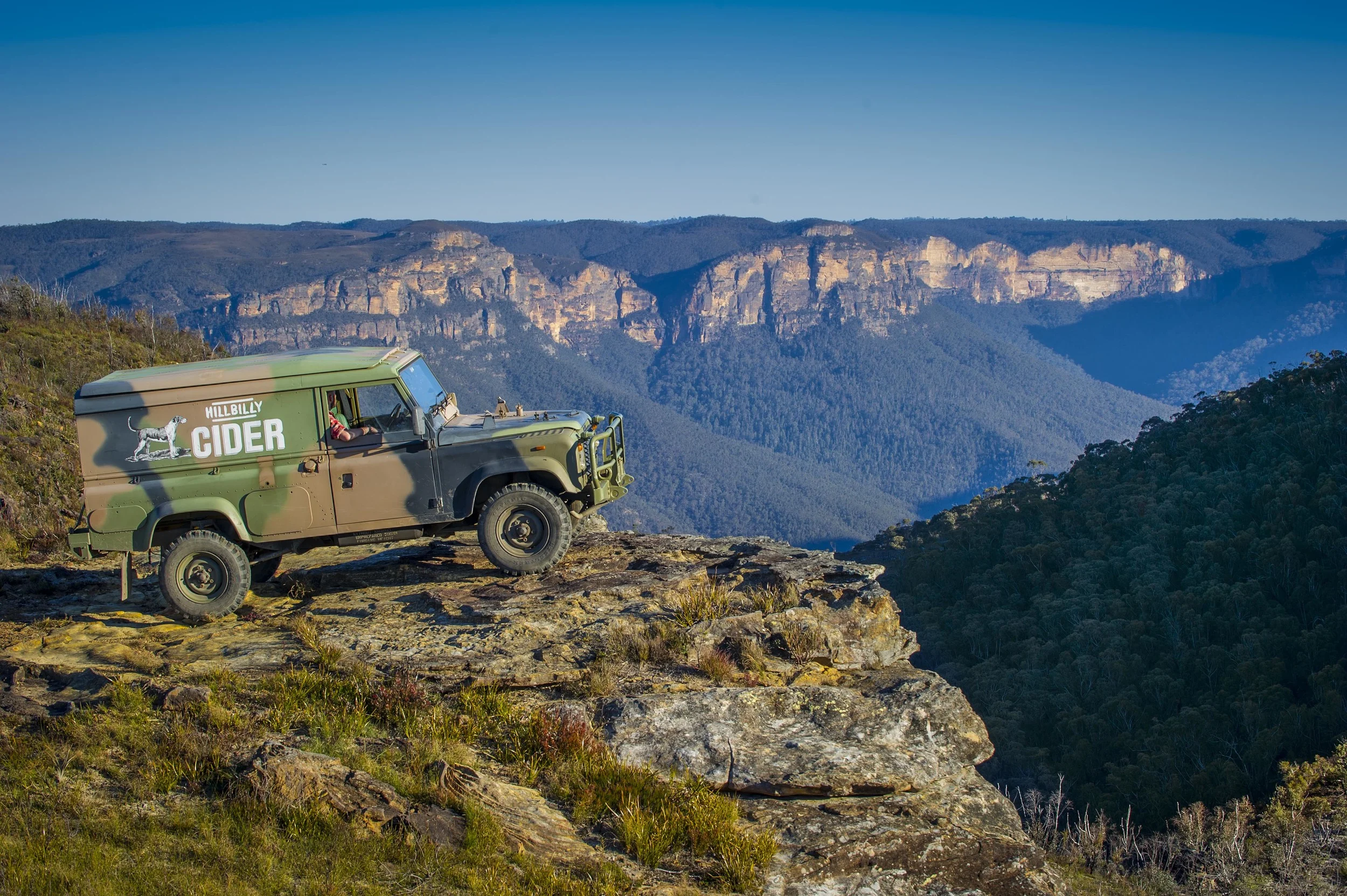 Hillbilly Cider Blue Mountains view