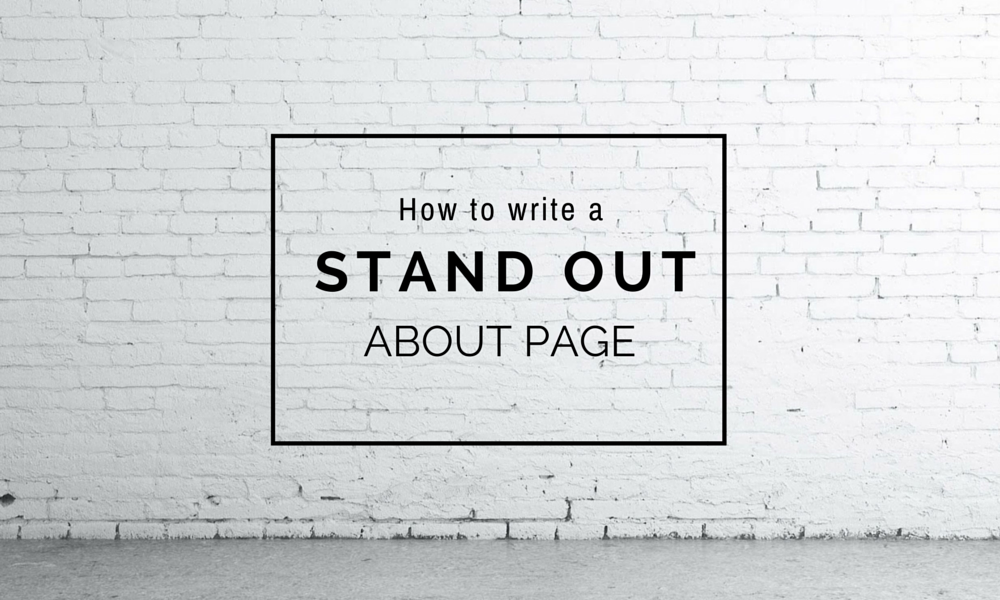 How to write a standout About page