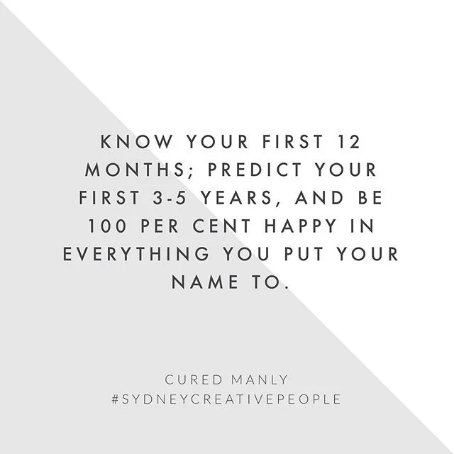 It's all about vision, vision, vision! 
Words of wisdom from Jeremy @cured.manly. Read the full interview on the Content Space blog. Link is in our profile.