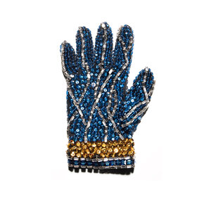Pop icon Michael Jackson iconic rhinestone glove by Tom Schierlitz