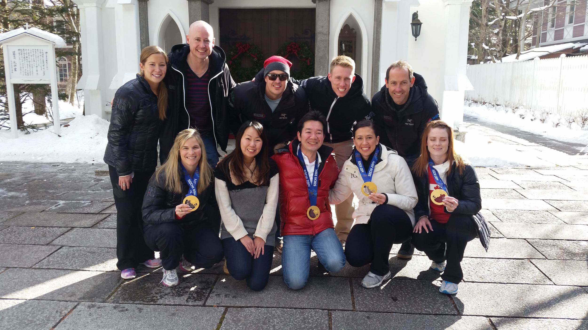 Team Jones with Team Kevin Koe and our Japanese friends and hosts in Karuizawa.