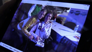 Gabrielle Wuschke, a 17-year-old Regina teen with cerebral palsy, got a chance to meet team Manitoba skip Jennifer Jones while at the 2015 Scotties Tournament of Hearts in Moose Jaw. Wuschke has been a fan of Jones for the past 10 years.
