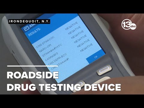Police department using mobile device for roadside cannabis, drug testing