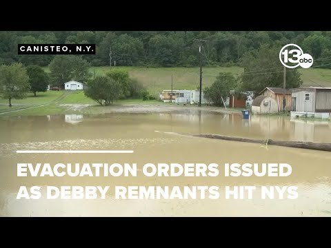 Evacuation orders issued as Debby remnants cause floods in parts of New York