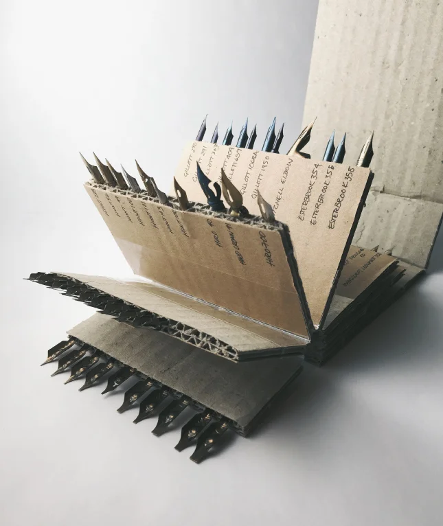 DIY Organization: Making a Nib Organizer With Cardboard Scraps!