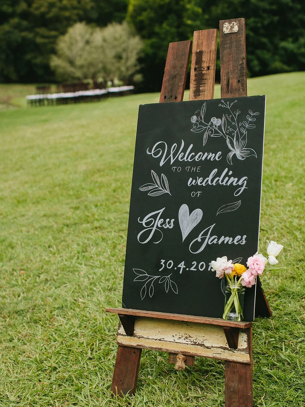 Chalkboard Welcome Sign