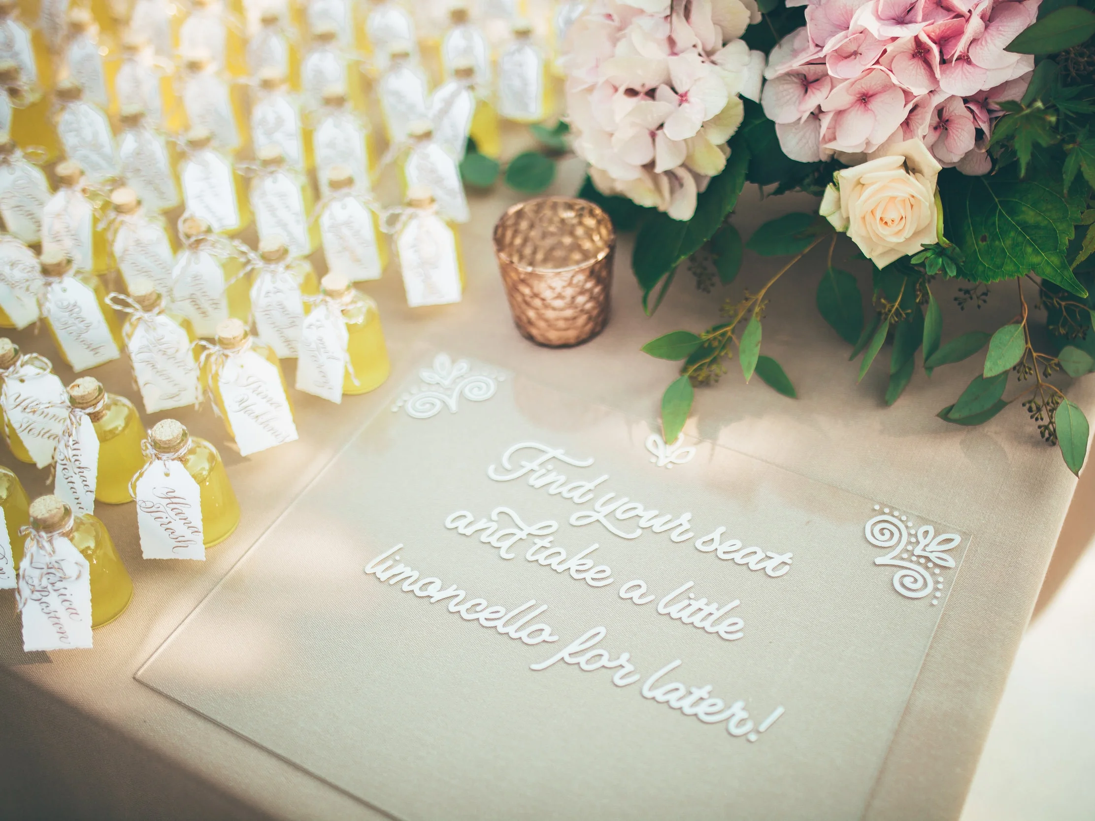 Escort Table Sign