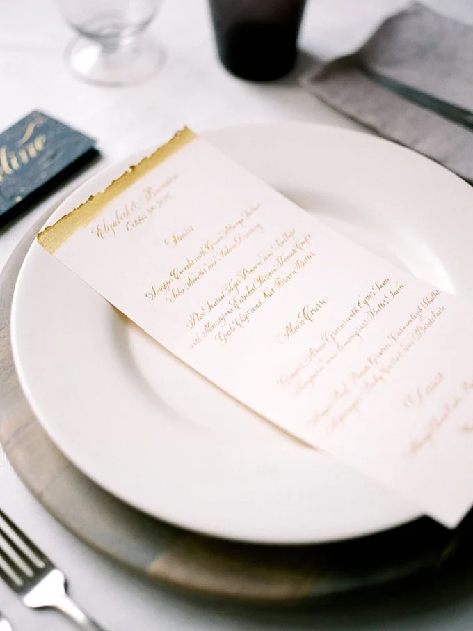 Calligraphy Menu