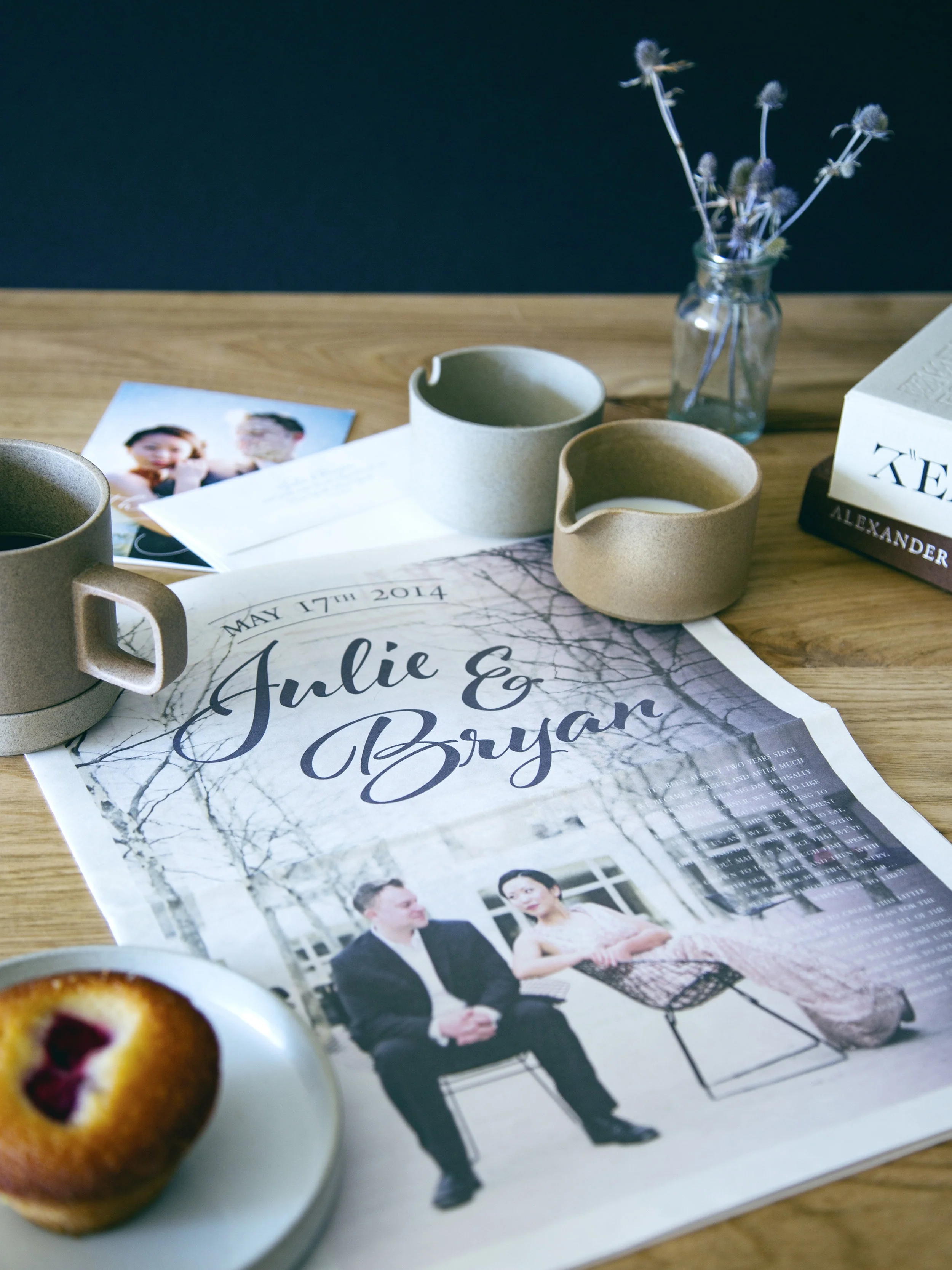 Newspaper Wedding Invitation